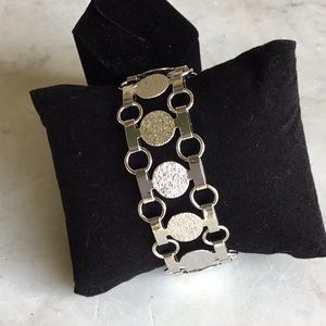 Sarah Coventry “Disco Tek” Silver bracelet